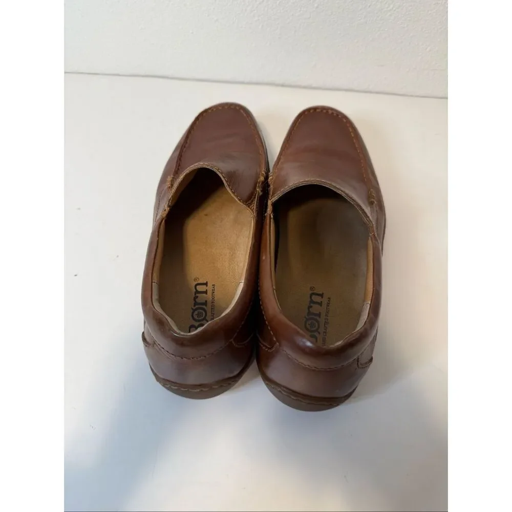 Born Brompton Slip-On Tan Loafers Size 11‎